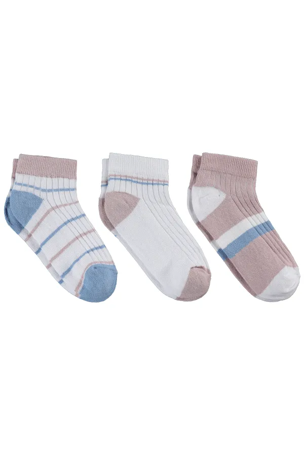 Kız Çocuk Patik Çorap 2-9 Yaş Standart - Paket