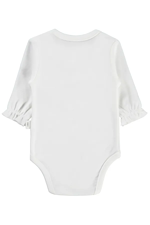 Bebek Çıtçıtlı Badi 0-24 Ay Ekru - Paket