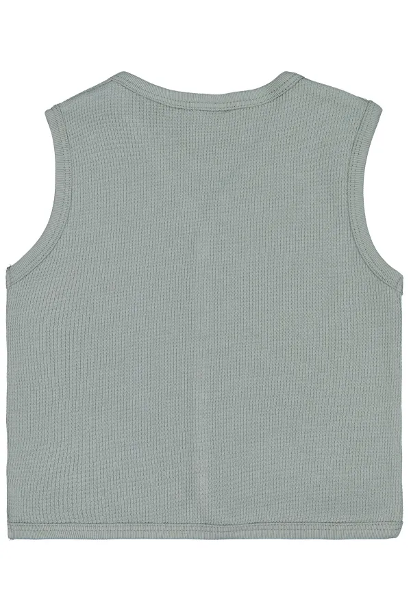 Gilet bébé vert 0-24 mois - Emballage