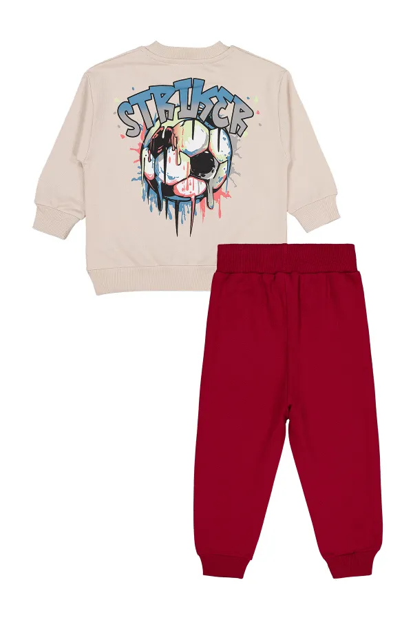Boys Tracksuit Set for 2-5 Years Old Stone Color - Package Boys Tracksuit Set for 2-5 Years Old Stone Color - Package