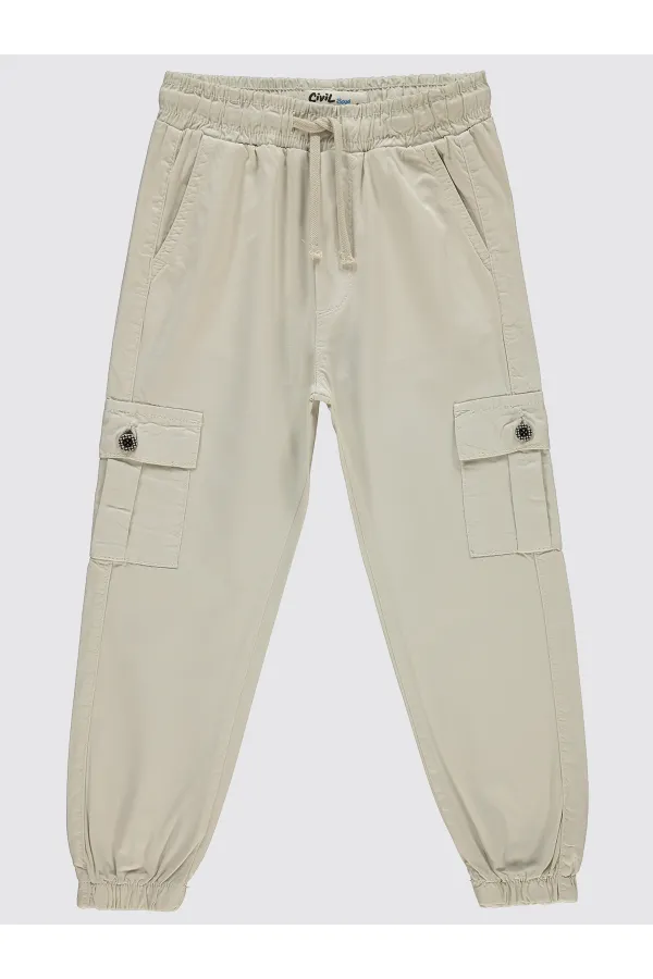 Pantalon garçon beige 10-13 ans - Emballage