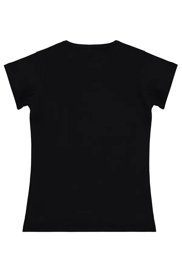 Kız Çocuk Tişört 10-13 Yaş Siyah - Paket