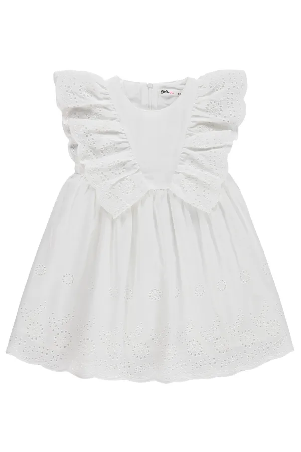 Ensemble combinaison et robe pour fille, 2-5 ans, blanc cassé - Emballage