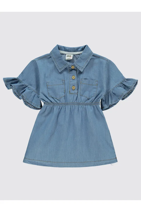 Ensemble body et robe bébé 0-24 mois bleu - Emballage