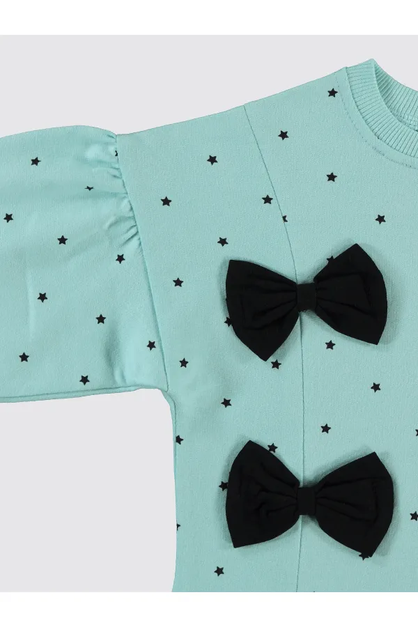 Kız Çocuk Sweatshirt 2-5 Yaş Deniz Köpüğü - Paket