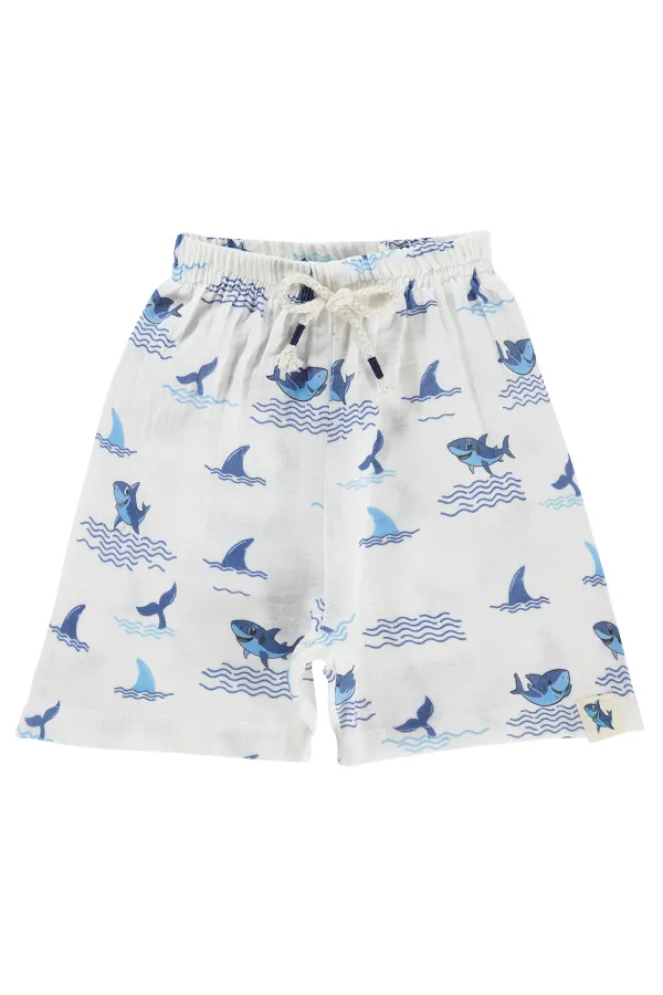 Short garçon, 2-5 ans, blanc - Lot