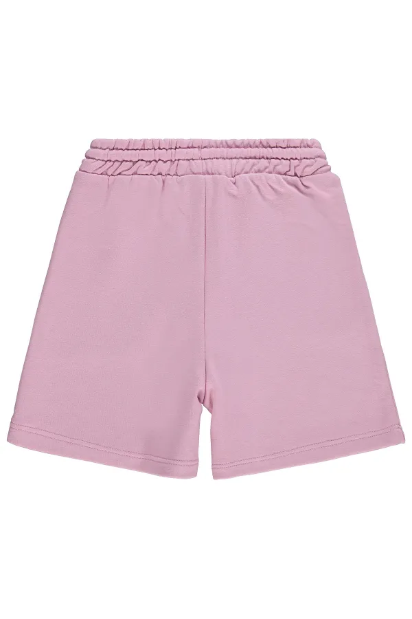 Kız Çocuk Şort 6-9 Yaş Koyu Pembe - Paket