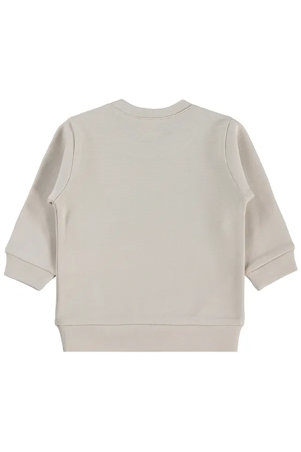 Baby Sweatshirt 0-24 Months Stone Color - Package