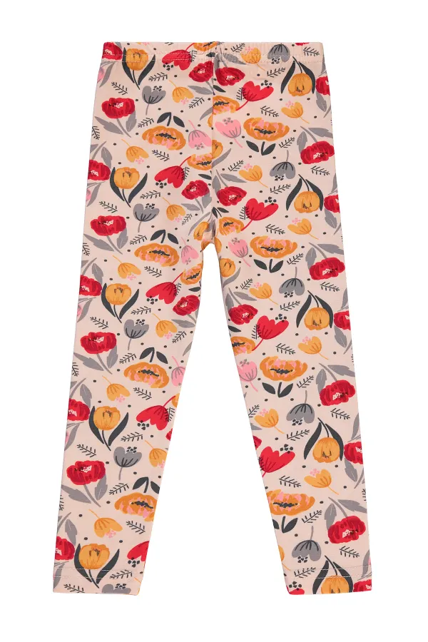 Collants pour filles de 6 à 9 ans, couleur poudre - Emballage