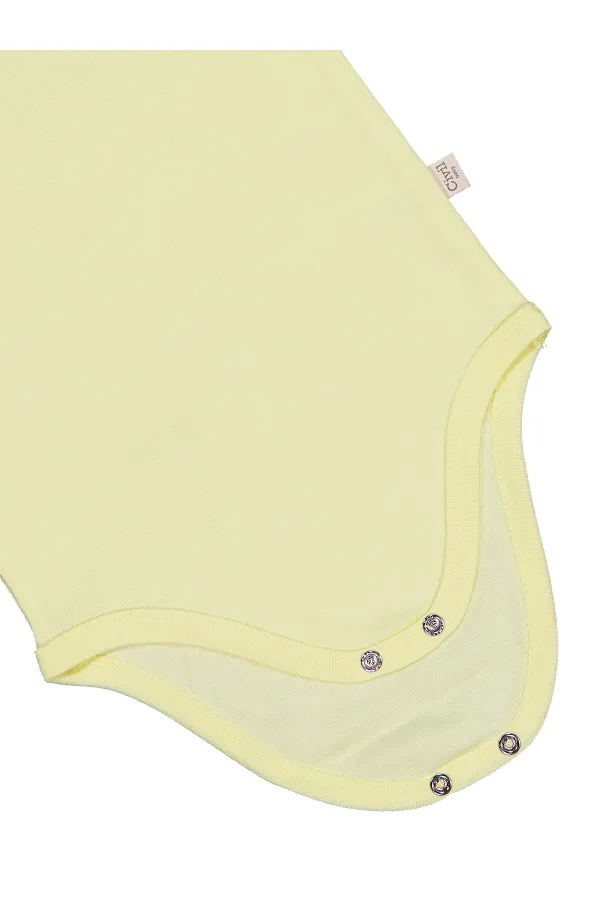 Body bébé à boutons-pression jaune 0-24 mois - Lot