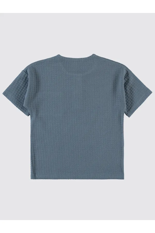 Boys T-Shirt 6-9 Years Indigo - Package