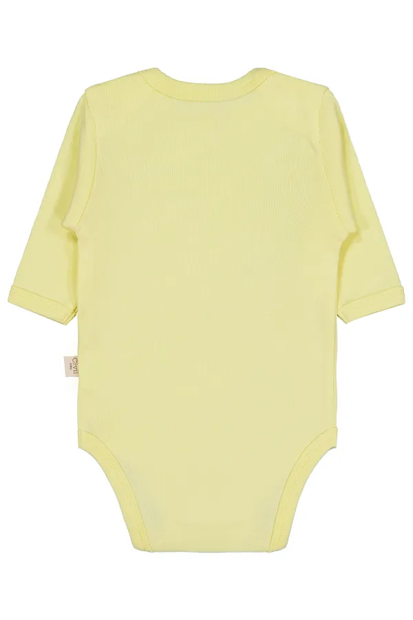 Baby Snap Bodysuit 0-24 Months Yellow - Pack
