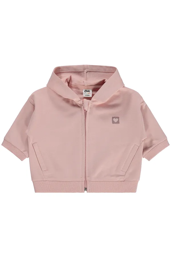 Gilet bébé rose poudré 0-24 mois - Lot