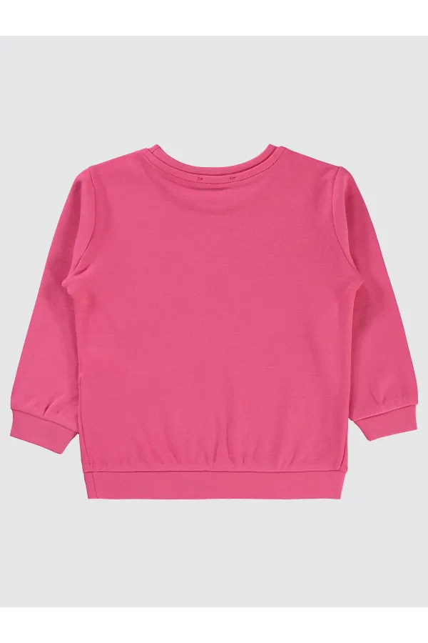Sweat-shirt pour fille de 2 à 5 ans, motif cyclamen rose - Emballage
