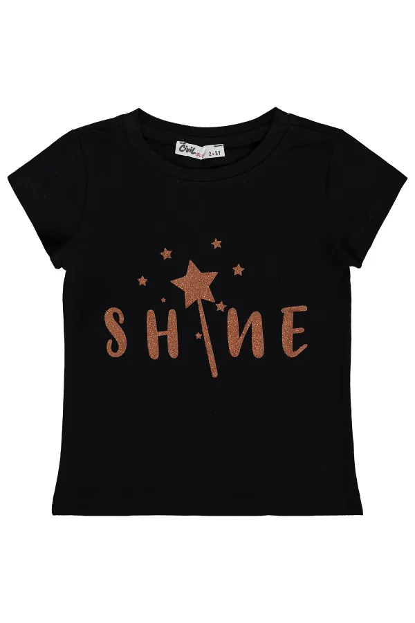Lot de T-shirts noirs pour filles (2-5 ans) Lot de T-shirts noirs pour filles (2-5 ans)