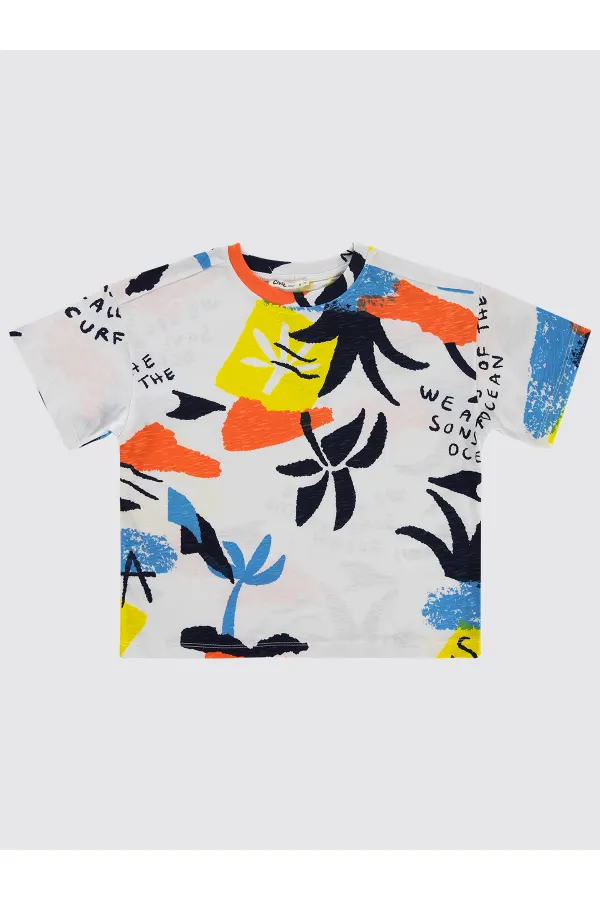 Erkek Çocuk Tişört 10-13 Yaş Beyaz - Paket