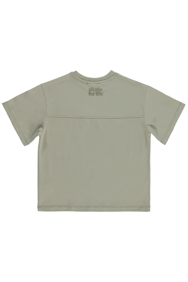 Boys' T-Shirt, Ages 10-13, Soft Grey - Pack