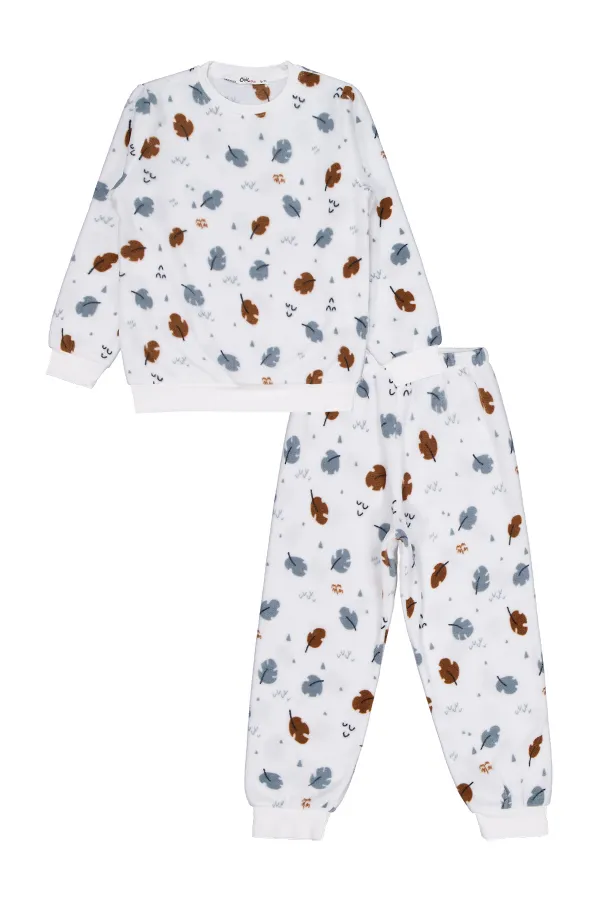 Ensemble pyjama fille 10-13 ans écru - Emballage