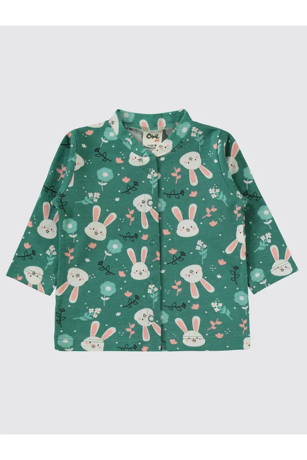 Bebek Pijama Takımı 0-24 Ay Haki - Paket