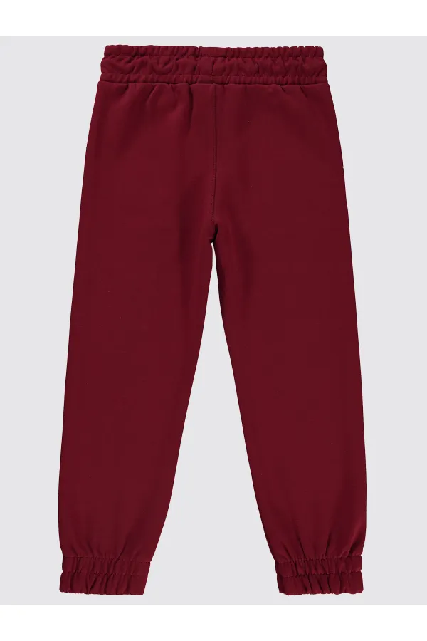 Boys Tracksuit Bottoms 6-9 Years Old Burgundy - Pack Boys Tracksuit Bottoms 6-9 Years Old Burgundy - Pack