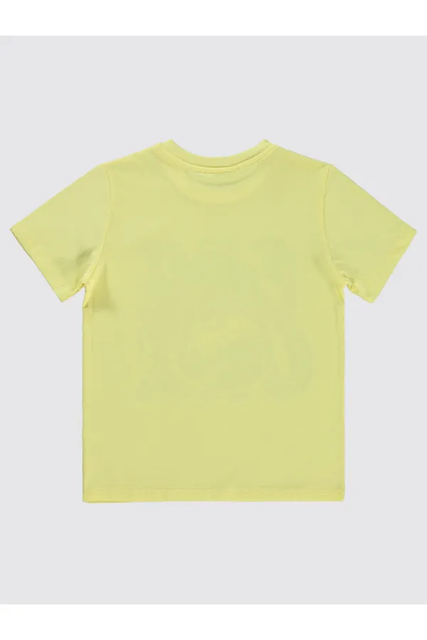 T-shirt garçon 6-9 ans jaune clair - Emballage