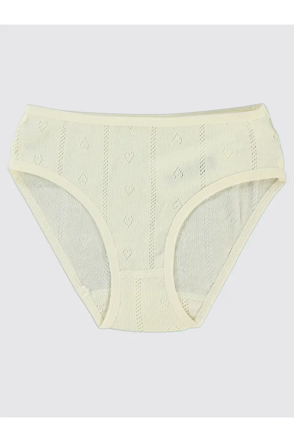 Kız Çocuk Külot 2-9 Yaş Ekru-Pembe - Paket