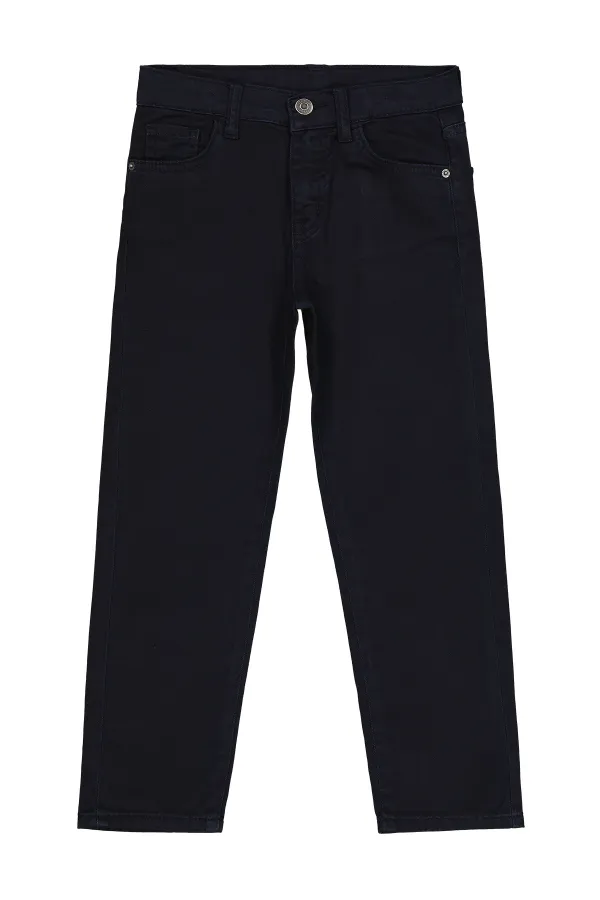 Pantalon garçon 6-9 ans bleu marine - Lot
