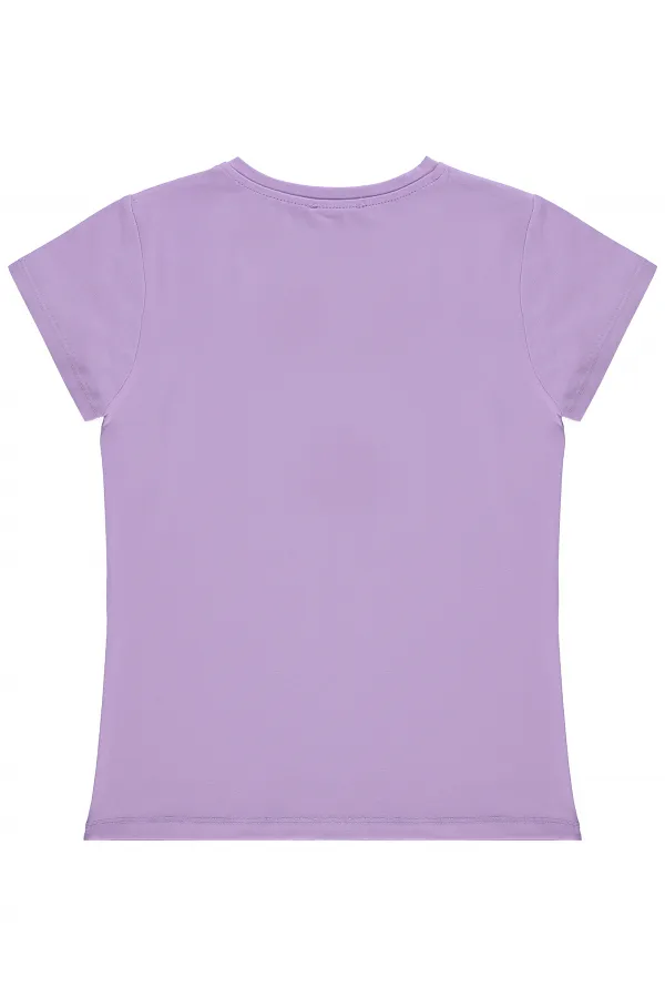 Kız Çocuk Tişört Km 10-13 Yaş Lila - Paket