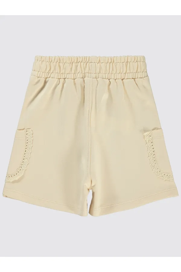 Short beige pour fille de 6 à 9 ans - Paquet