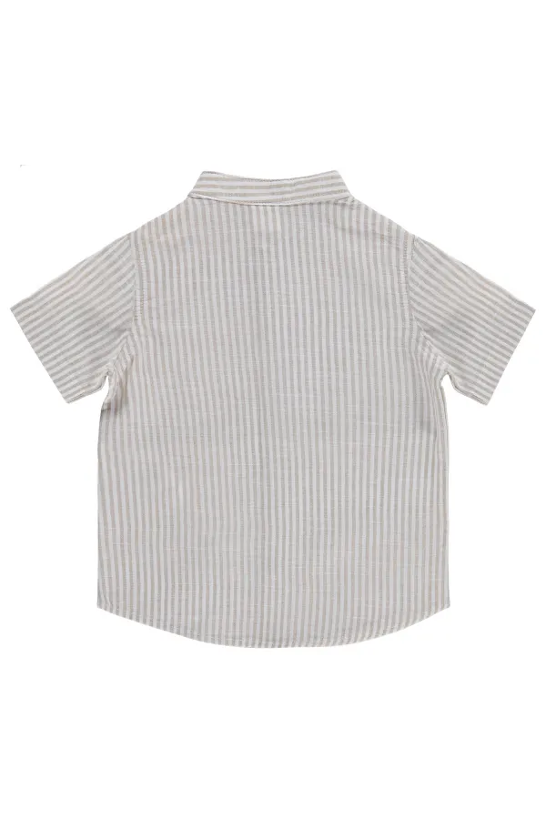 Bebek Gömlek 0-24 Ay Sütlükahve - Paket