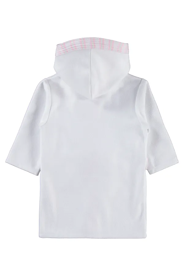 Peignoir pour fille, 6-9 ans, blanc cassé - Emballage