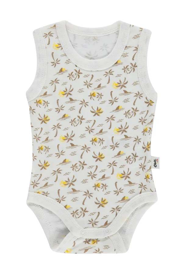 Baby Snap Bodysuit 0-24 Months, Ecru - Package Baby Snap Bodysuit 0-24 Months, Ecru - Package