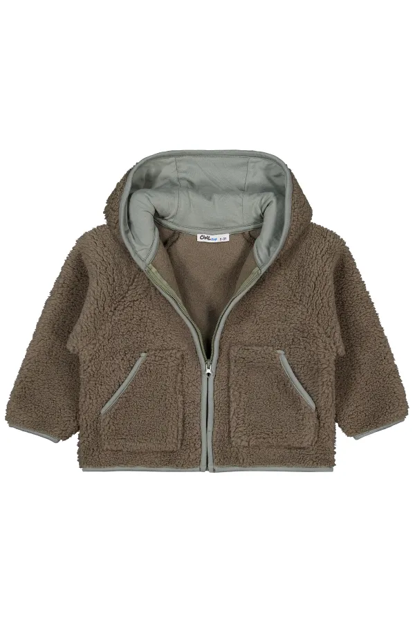 Gilet garçon kaki 2-5 ans - Emballage