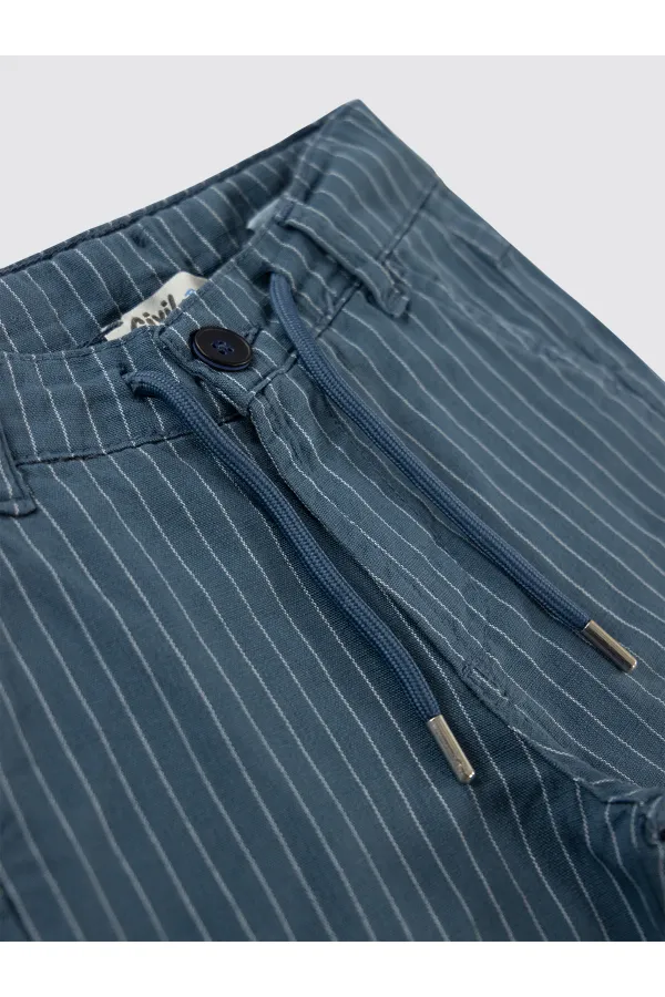 Boy Trousers 6-9 Years Old Soft Navy Blue - Package