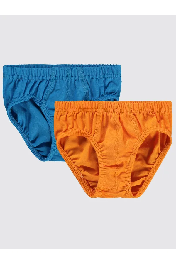 Culottes pour garçon de 2 à 9 ans, Saxe-Orange - Emballage