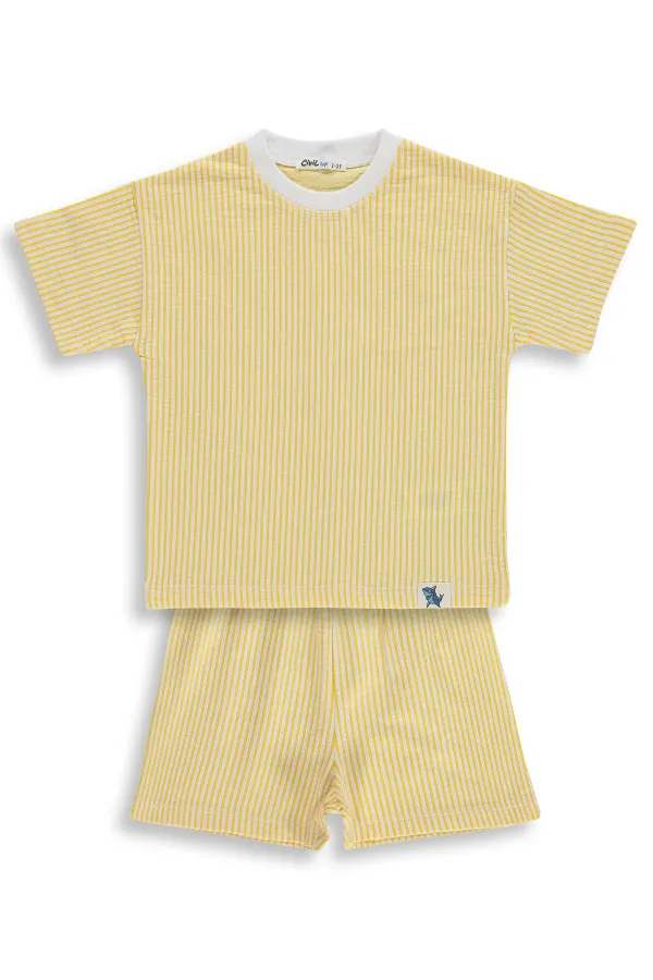 Erkek Çocuk Takım 2-5 Yaş Sarı - Paket