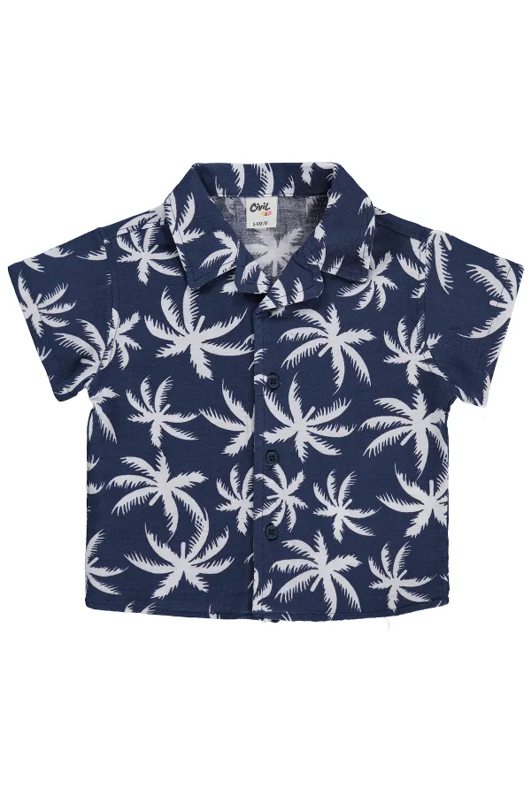 Baby Shirt 0-24 Months Indigo - Pack