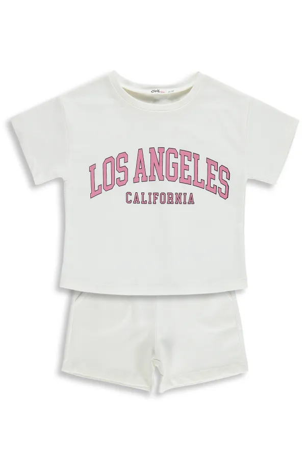 Girls' Team Set 2-5 Years Old, Off-White - Package