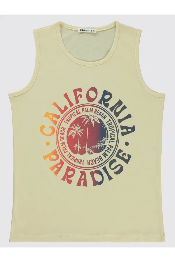 Boys T-Shirt 10-13 Years Old Stone Color - Pack