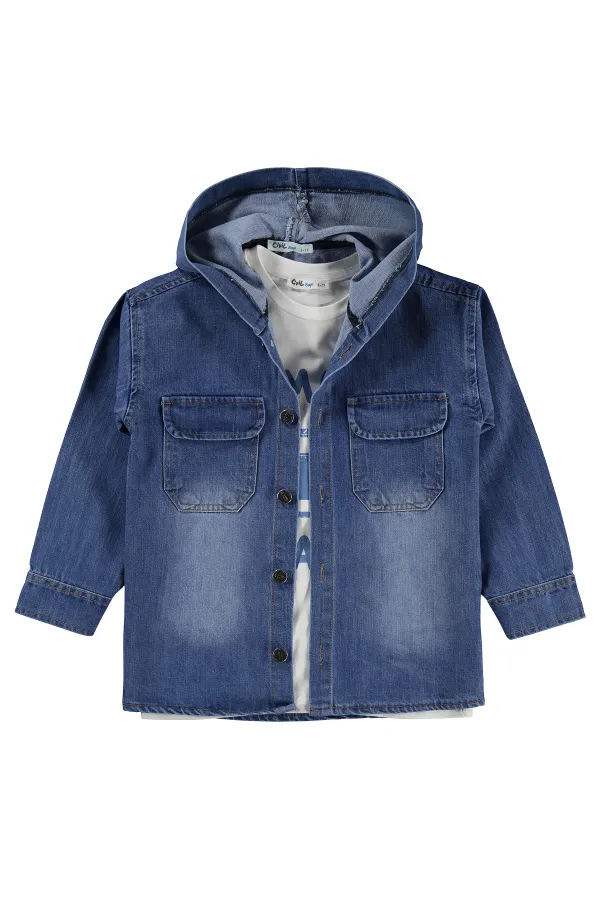 Erkek Çocuk Gömlek Set 10-13 Yaş Mavi - Paket