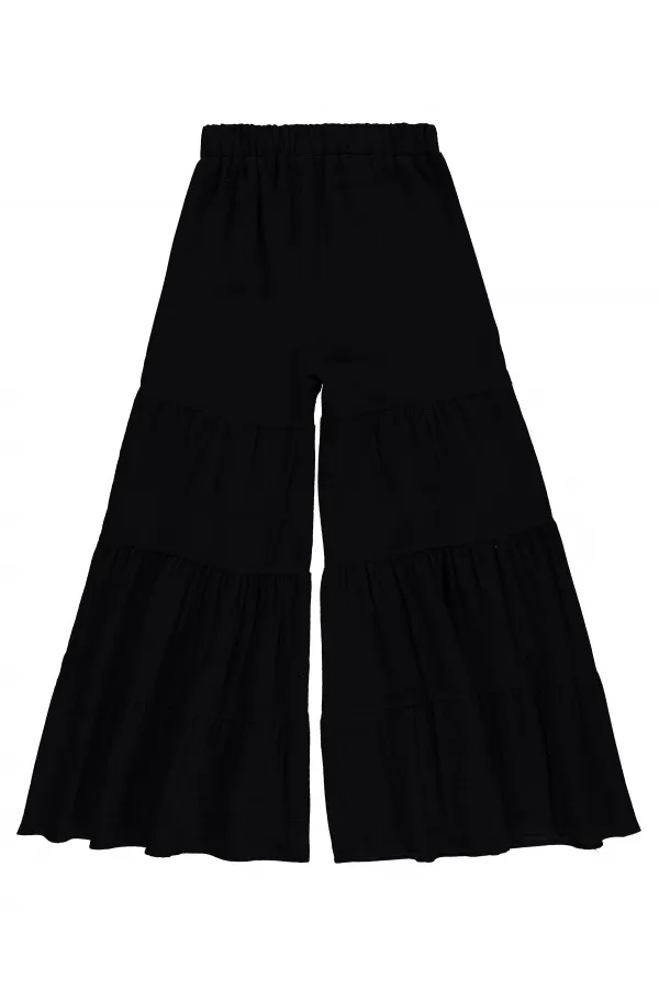 Kız Çocuk Pantolon 10-13 Yaş Siyah - Paket