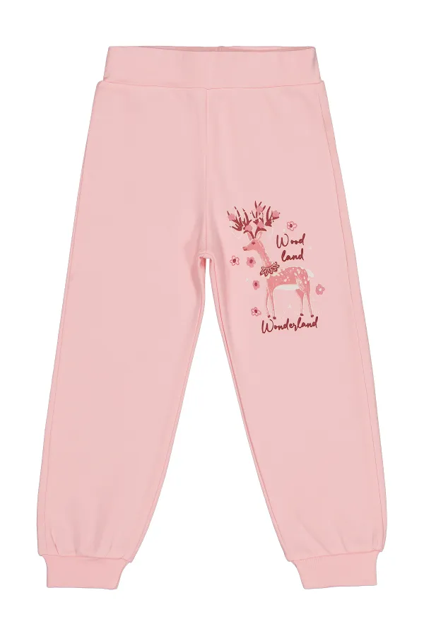 Girl's Tracksuit Bottoms 2-5 Years Pink - Pack