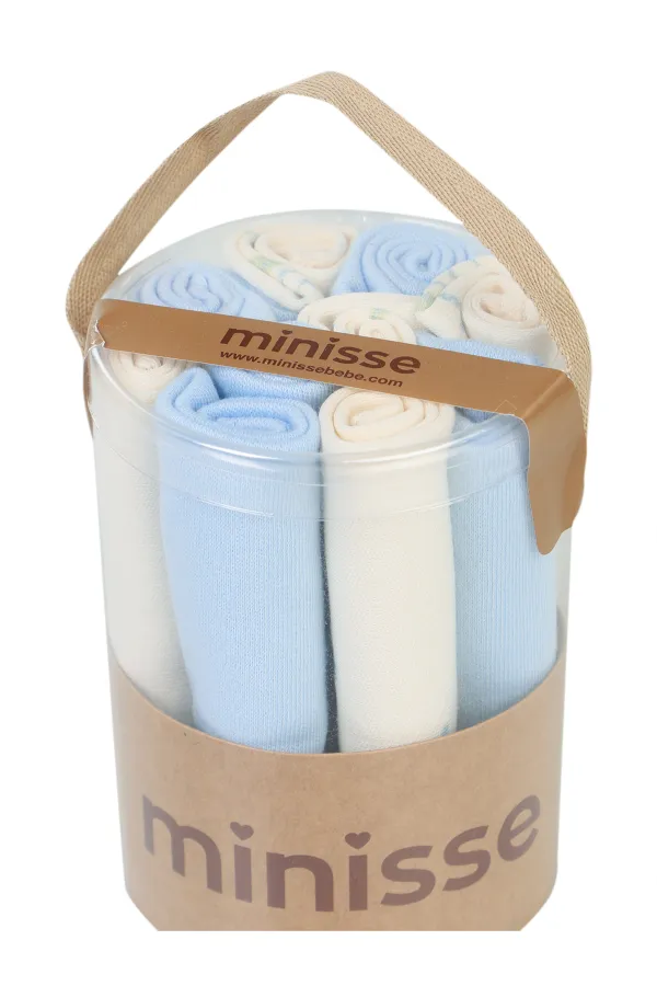 Bebek Ağız Bezi ve Mendili 0-24 Ay Mavi - Paket