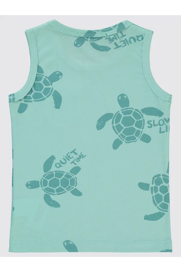 Boys T-Shirt 2-5 Years Turquoise - Package