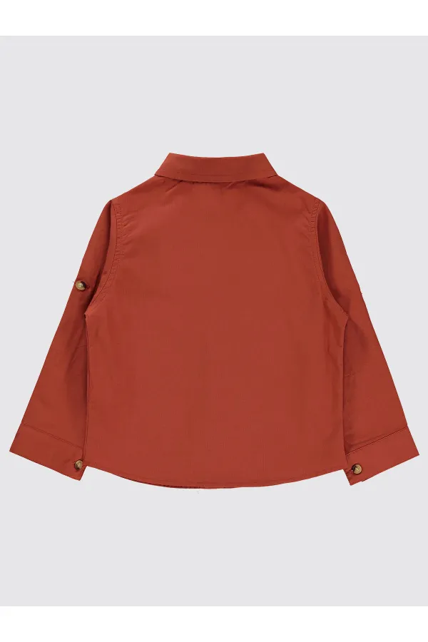 Chemise garçon 2-5 ans cuivre foncé - Lot