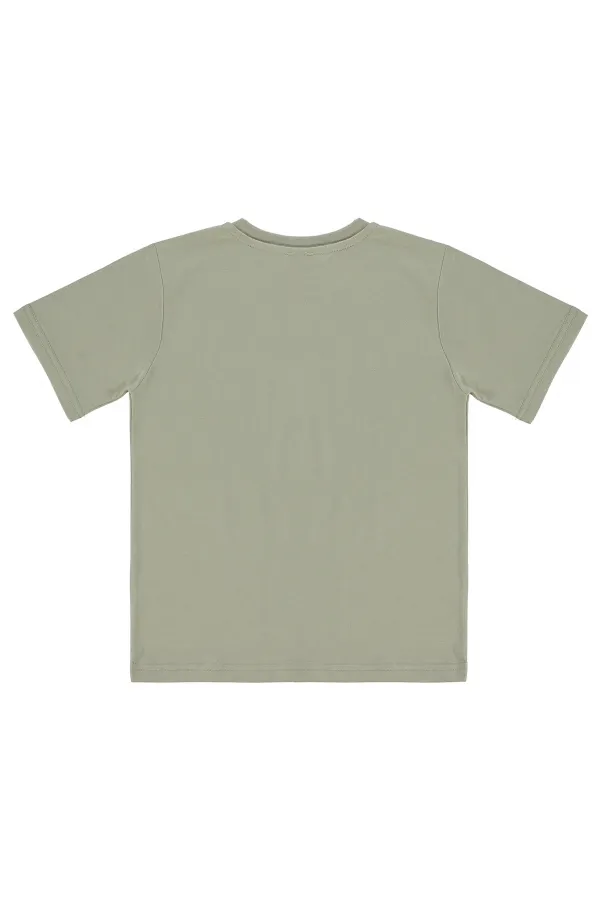 T-shirt garçon KM 10-13 ans Gris clair - Lot