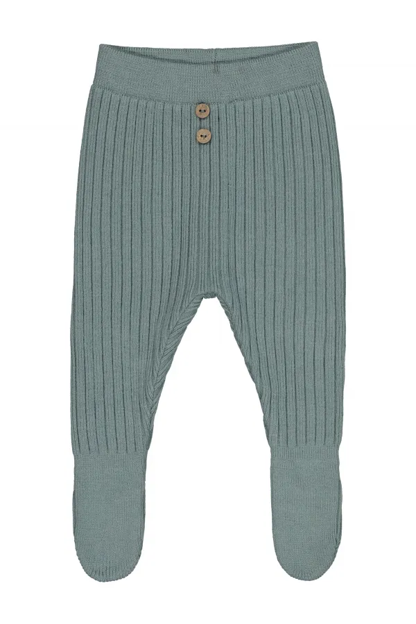 Baby Tracksuit Bottoms 0-24 Months, Almond Green - Pack