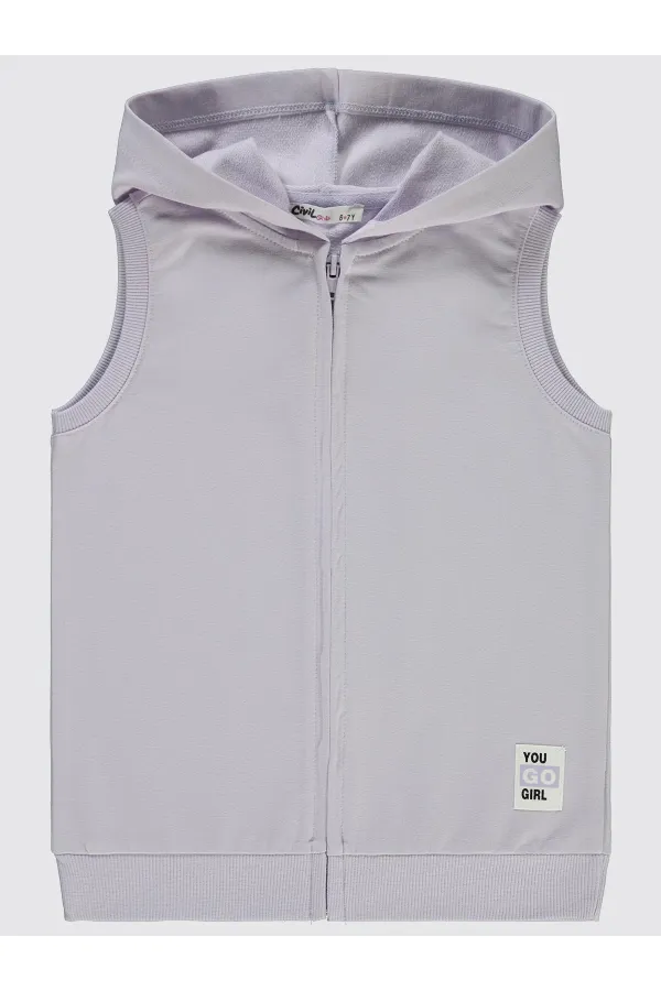 Kız Çocuk Yelek 6-9 Yaş Galaktik Leylak - Paket