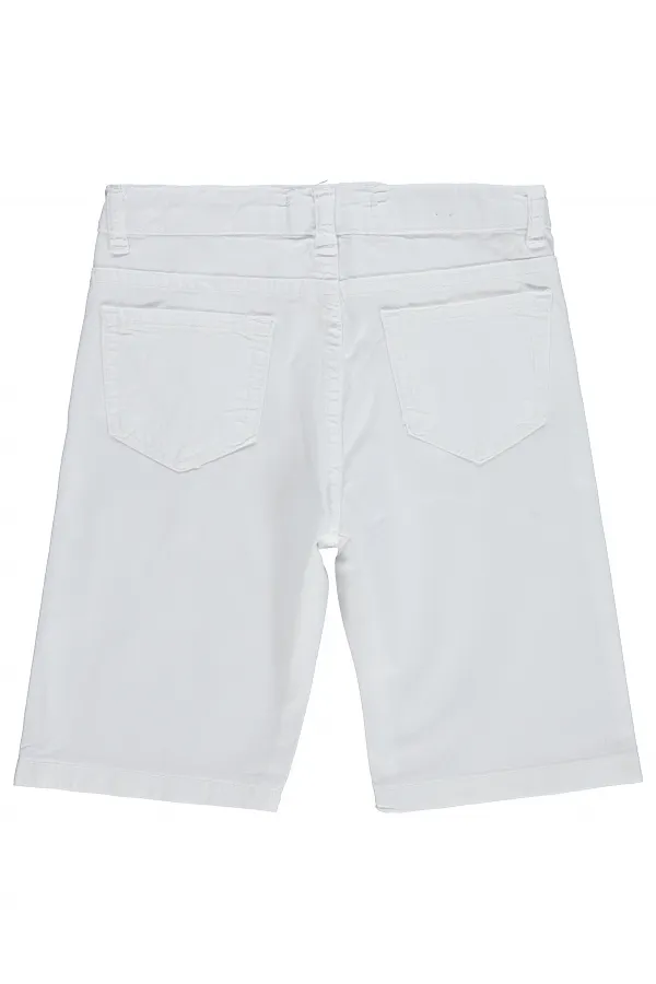Pantalon Capri garçon, 10-13 ans, blanc cassé - Emballage Pantalon Capri garçon, 10-13 ans, blanc cassé - Emballage