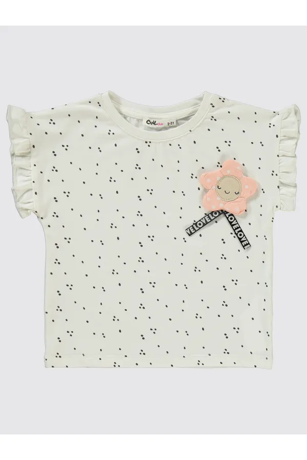 Kız Çocuk Takım 2-5 Yaş Ekru - Paket